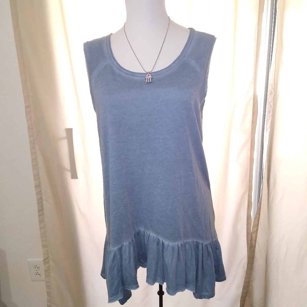 Dantelle Oil Dye Sleeveless Drop Waist Top D1306